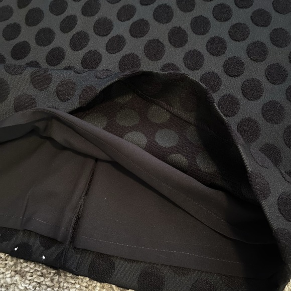 Ann Taylor Black Pencil Skirt 10  Lined Polka Dot Office Business Casual NWT! - Picture 10 of 11